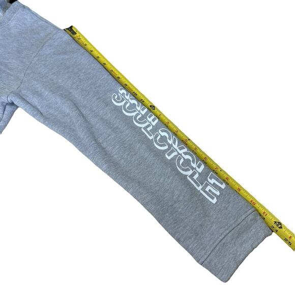 Soul By Soulcycle Casey Cropped Sweatshirt Gray Small Skull Grunge Athleisure - Picture 9 of 9